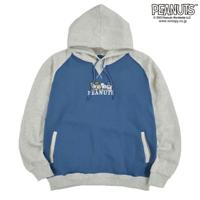 スヌーピー プルパーカー ピーナッツ ラグラン 裏起毛 刺繍 兄弟 オラフ アンディ スパイク SNOOPY PEANUTS s1324-562sp