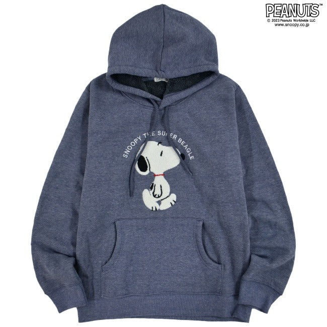 スヌーピー パーカー 刺繍 ボア トップス 長袖 冬 SNOOPY PEANUTS M L LL s1324-583sp