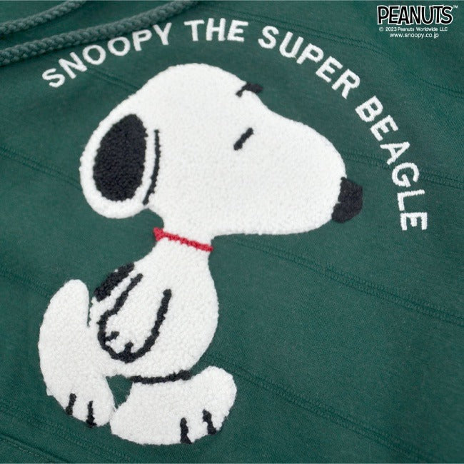 スヌーピー パーカー 刺繍 ボア トップス 長袖 冬 SNOOPY PEANUTS M L LL s1324-583sp