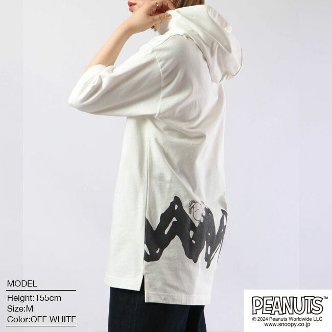 スヌーピー チャーリーブラウン ドロップショルダー Tパーカー 半袖 プリント SNOOPY PEANUTS s1332-189sp