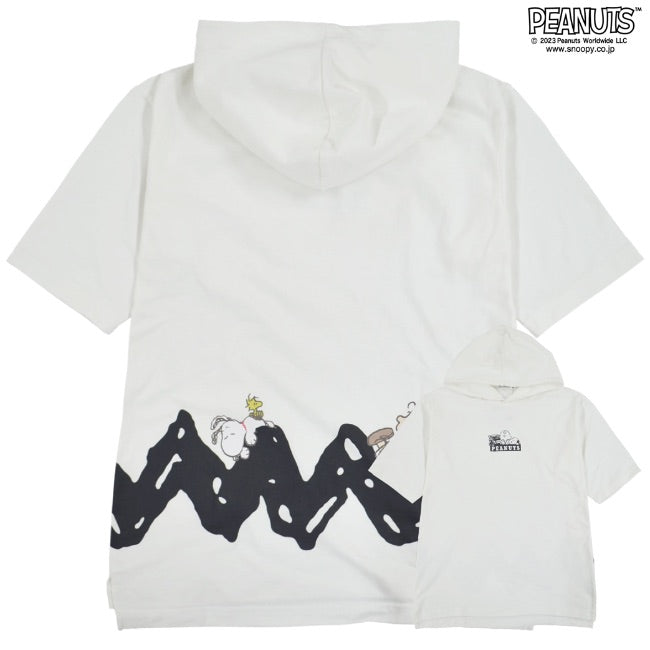 スヌーピー チャーリーブラウン ドロップショルダー Tパーカー 半袖 プリント SNOOPY PEANUTS s1332-189sp
