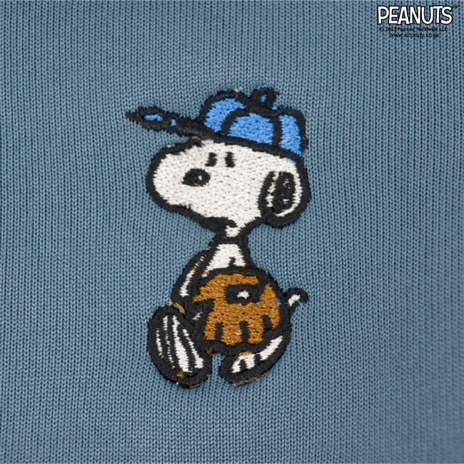 スヌーピー トレーナー 裏起毛 ハーフZIP 刺繍 長袖 スウェット SNOOPY PEANUTS s1334-636