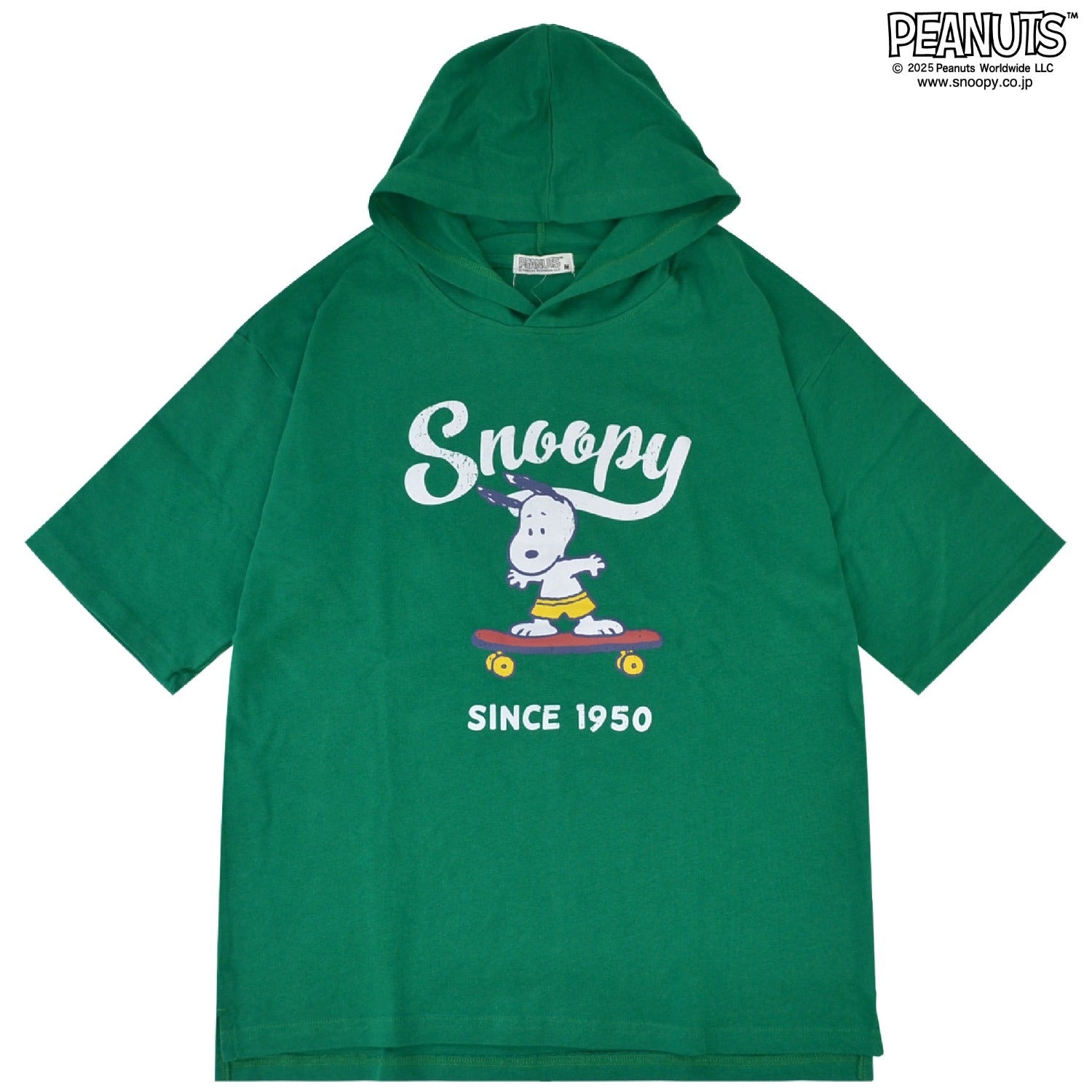 スヌーピー Tパーカー 半袖 プリント スケボー パーカー SNOOPY PEANUTS s1342-49sp