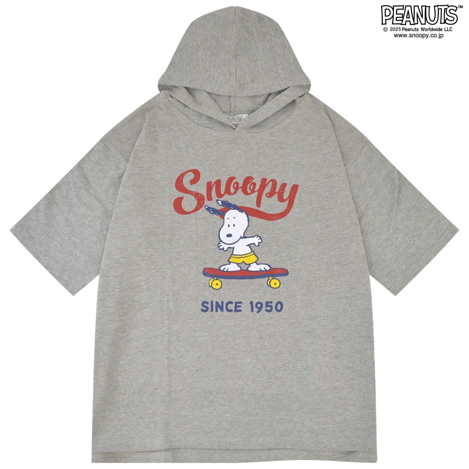 スヌーピー Tパーカー 半袖 プリント スケボー パーカー SNOOPY PEANUTS s1342-49sp