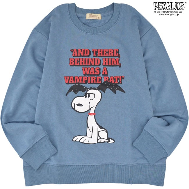 スヌーピー ピーナッツ バンパイア柄 プリント 裏毛トレーナー スウェット SNOOPY PEANUTS s1343-66
