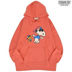 スヌーピー パーカー 裏毛 スウェット トレーナー 長袖 トップス プリント ウッドストック B-BOY SNOOPY PEANUTS s1343-71