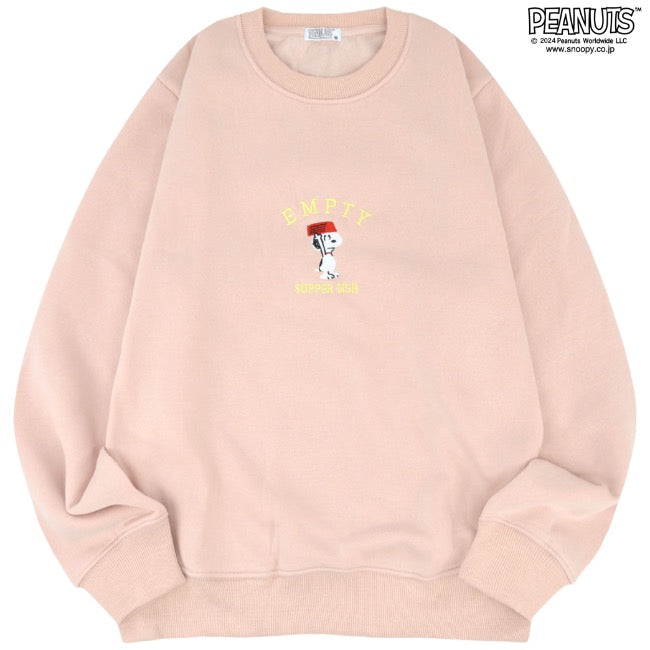 スヌーピー 刺繍 裏起毛 トレーナー スウェット PEANUTS SNOOPY s1344-115