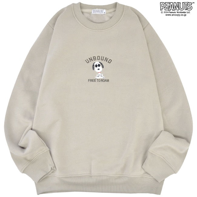 スヌーピー 刺繍 裏起毛 トレーナー スウェット PEANUTS SNOOPY s1344-115