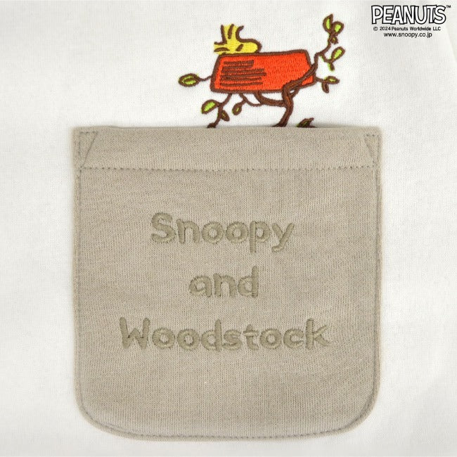 スヌーピー トレーナー 長袖 裏起毛 刺繍 チャーリーブラウン ウッドストック SNOOPY PEANUTS s1344-117