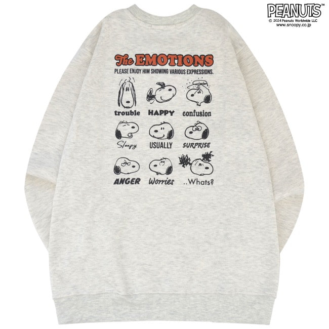 スヌーピー トレーナー 長袖 裏起毛 スウェット トップス プリント SNOOPY PEANUTS s1344-118