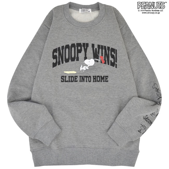 スヌーピー トレーナー 長袖 裏起毛 スウェット トップス プリント SNOOPY PEANUTS s1344-118