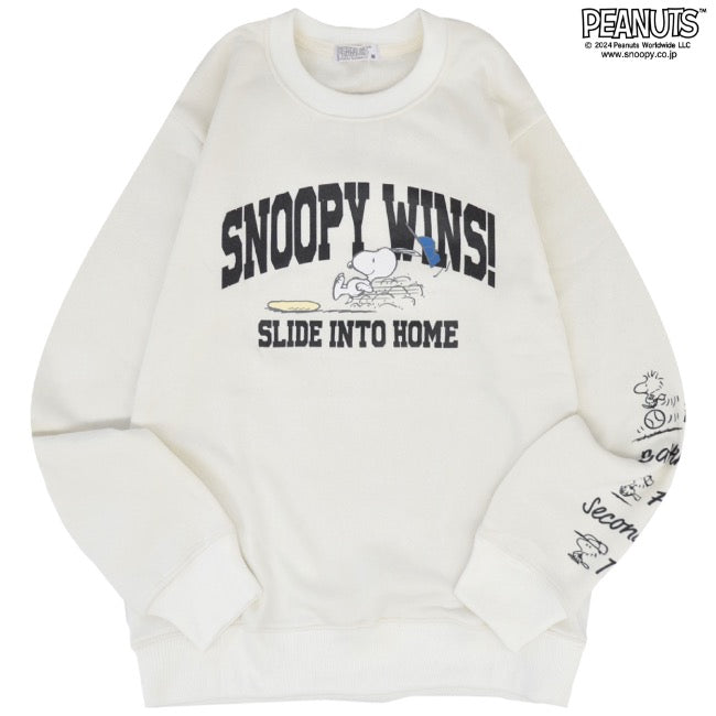 スヌーピー トレーナー 長袖 裏起毛 スウェット トップス プリント SNOOPY PEANUTS s1344-118