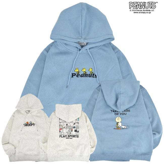 スヌーピー プリント 裏毛 プルパーカー 春秋冬 スウェット SNOOPY s1344-121