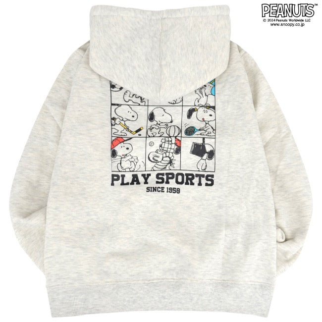 スヌーピー プリント 裏毛 プルパーカー 春秋冬 スウェット SNOOPY s1344-121
