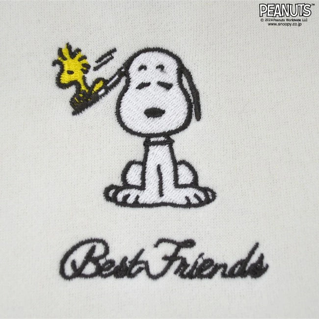 スヌーピー トレーナー トップス スウェット 長袖 刺繍 裏起毛 ジョークール SNOOPY PEANUTS JOE COOL s1344-32sp