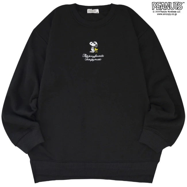 スヌーピー トレーナー トップス スウェット 長袖 刺繍 裏起毛 ジョークール SNOOPY PEANUTS JOE COOL s1344-32sp