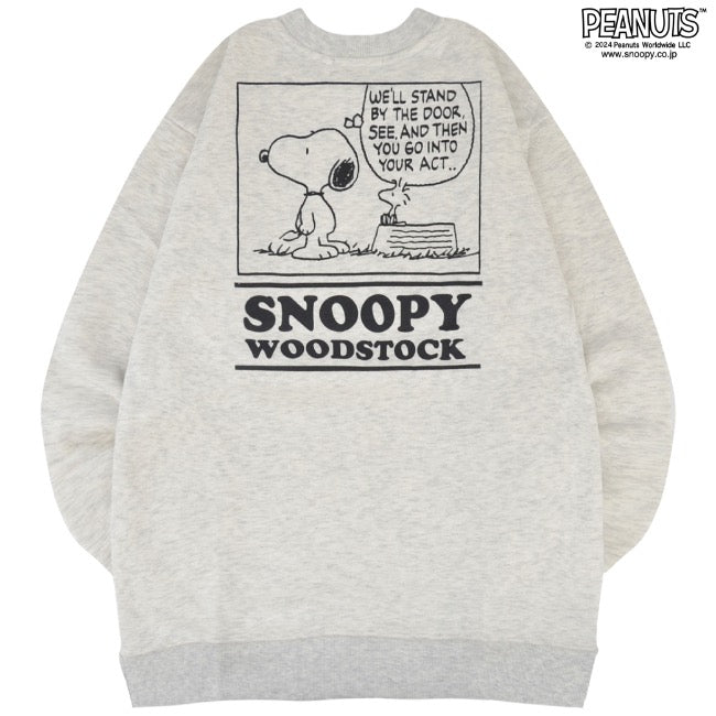 スヌーピー オラフ ルーシー プリント トレーナー 裏起毛 PEANUTS SNOOPY s1344-38sp