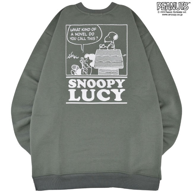 スヌーピー オラフ ルーシー プリント トレーナー 裏起毛 PEANUTS SNOOPY s1344-38sp
