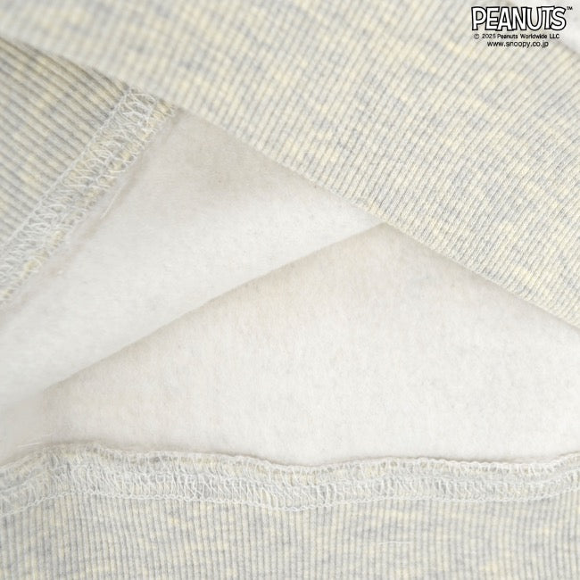 スヌーピー トレーナー スウェット トップス 長袖 襟付き 裏起毛 刺繍 プリント PEANUTS SNOOPY s1344-39sp