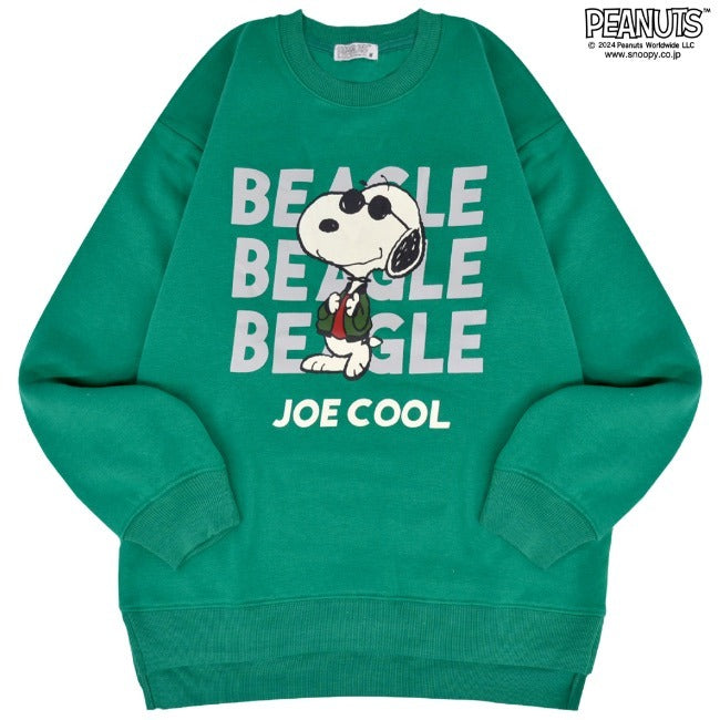 スヌーピー トレーナー 長袖 裏起毛 スウェット トップス ジョークール フライングエース プリント SNOOPY PEANUTS s1344-400sp