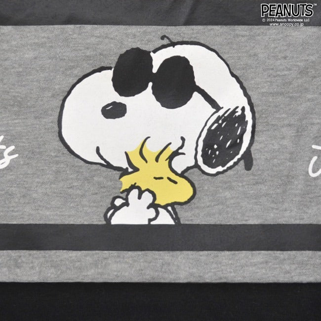 スヌーピー 長袖 トップス ハーフジップ 裏起毛 オラフ ジョークール 切り替え プリント SNOOPY PEANUTS JOE COOL s1344-40sp