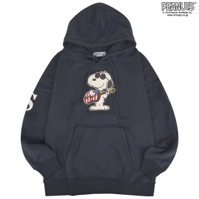 スヌーピー パーカー ジョークール 長袖 裏起毛 スウェット トップス 刺繍 プリント SNOOPY PEANUTS s1344-44sp