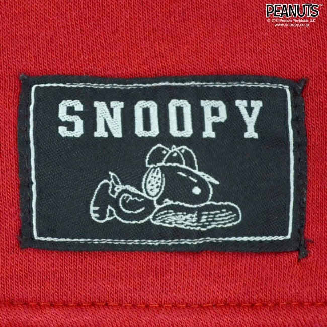 スヌーピー 長袖 プルパーカー 裏起毛 バック プリント トップス 野球 刺繍 SNOOPY PEANUTS s1344-45sp