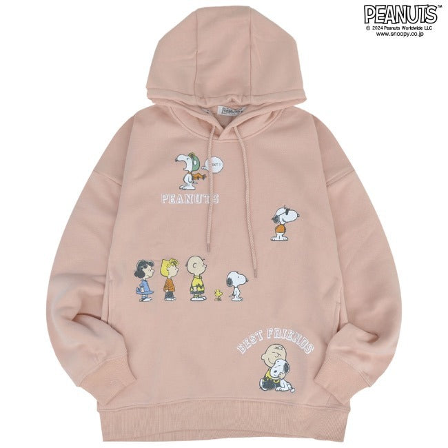 スヌーピー パーカー ジョークール 長袖 裏起毛 スウェット トップス プリント SNOOPY PEANUTS s1344-46sp