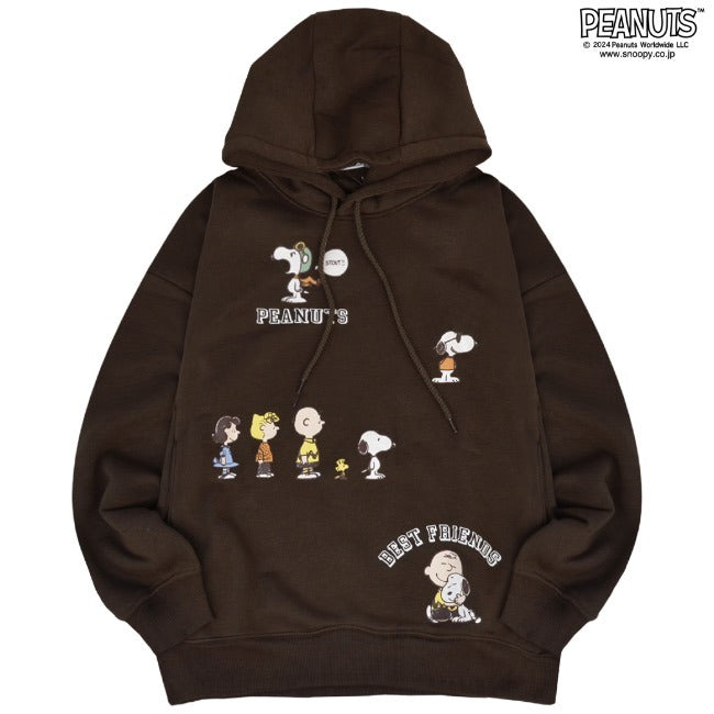 スヌーピー パーカー ジョークール 長袖 裏起毛 スウェット トップス プリント SNOOPY PEANUTS s1344-46sp