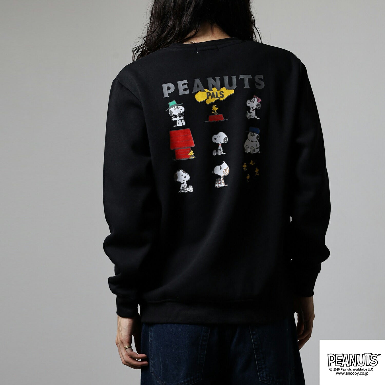 スヌーピー ウッドストック プリント 裏起毛トレーナー ベル オラフ スパイク アンディ マーブルス きょうだい PEANUTS SNOOPY s1354-70