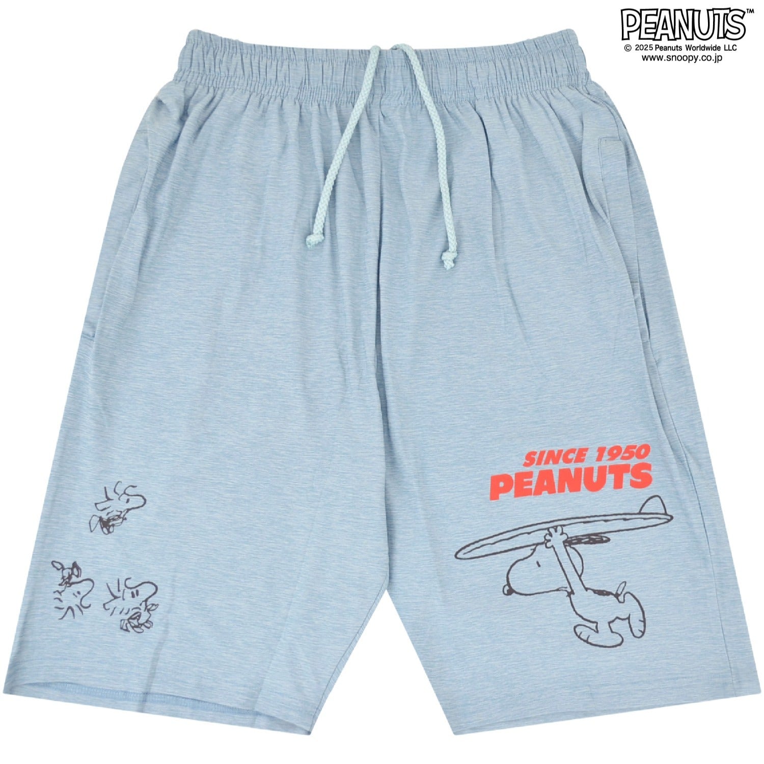 スヌーピー ウッドストック ハーフパンツ サーフィン柄 プリント ボトムス SNOOPY PEANUTS woodstock s1452-112sp
