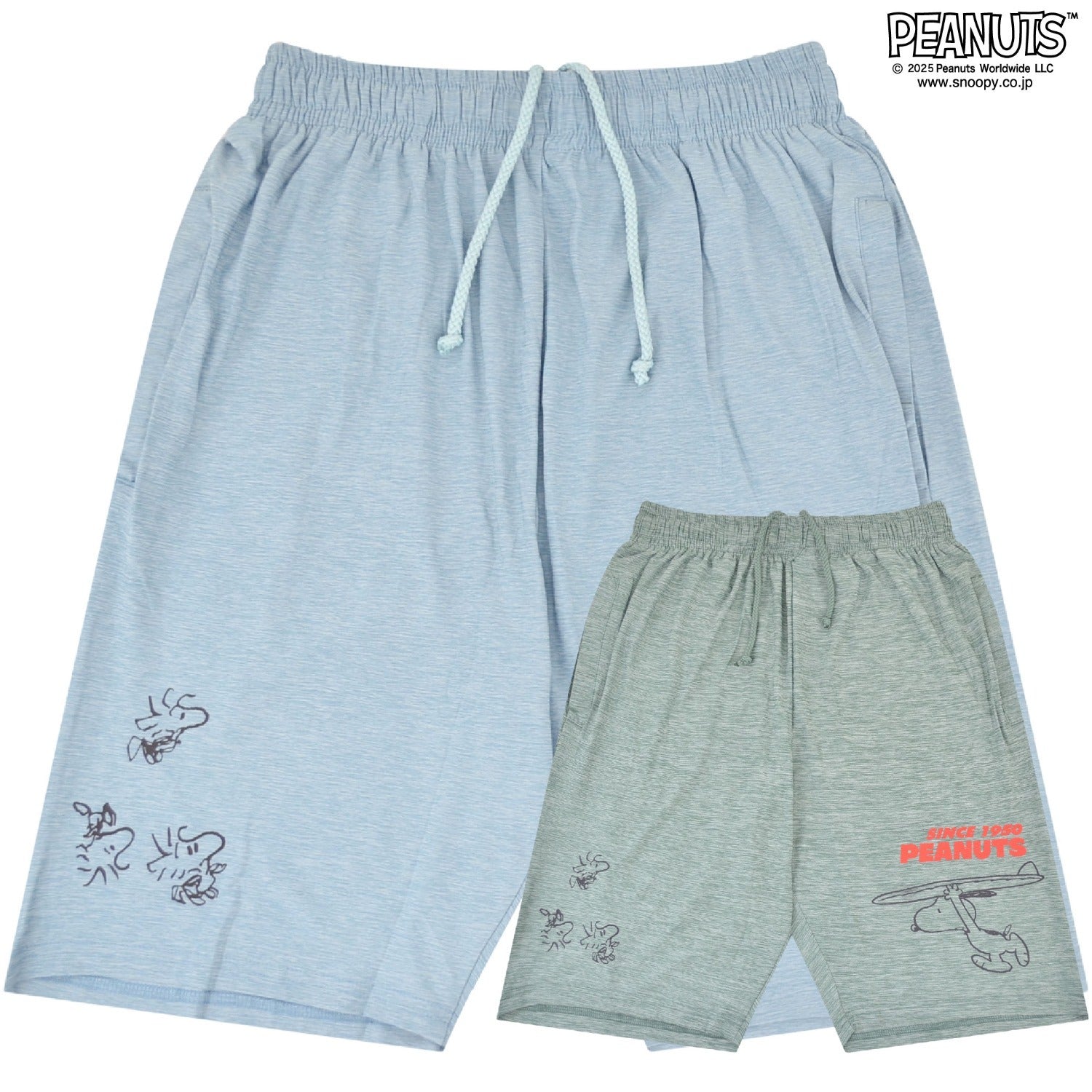 スヌーピー ウッドストック ハーフパンツ サーフィン柄 プリント ボトムス SNOOPY PEANUTS woodstock s1452-112sp