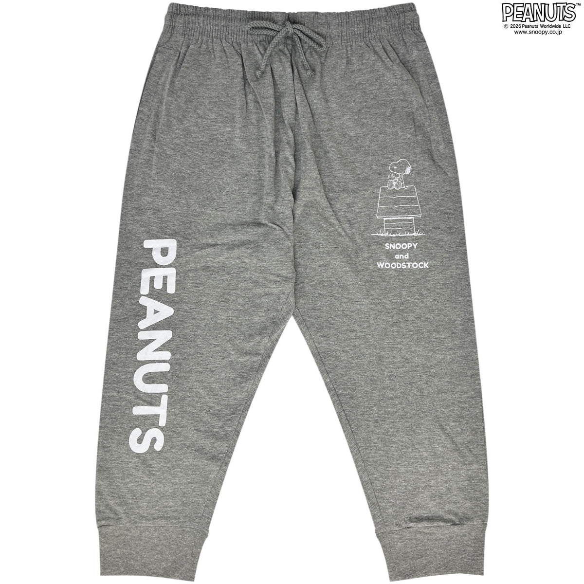 スヌーピー 天竺 7分丈 クロップドパンツ パンツ ルームウェア ワンマイルウェア キャラクター PEANUTS s1452-274sp