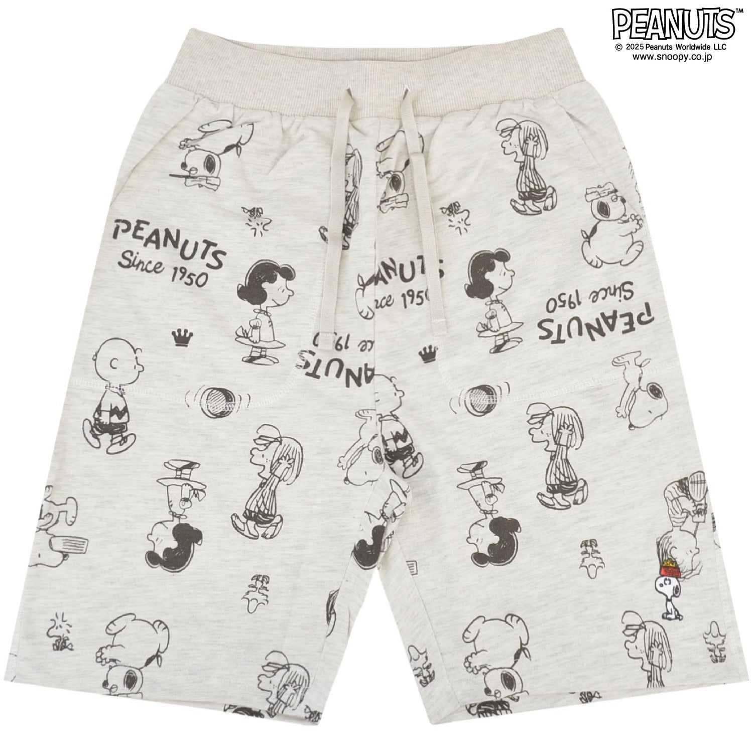 スヌーピー ハーフパンツ ボトムス ギャング柄 プリント 総柄 ミニ裏毛 SNOOPY PEANUTS s1452-29sp