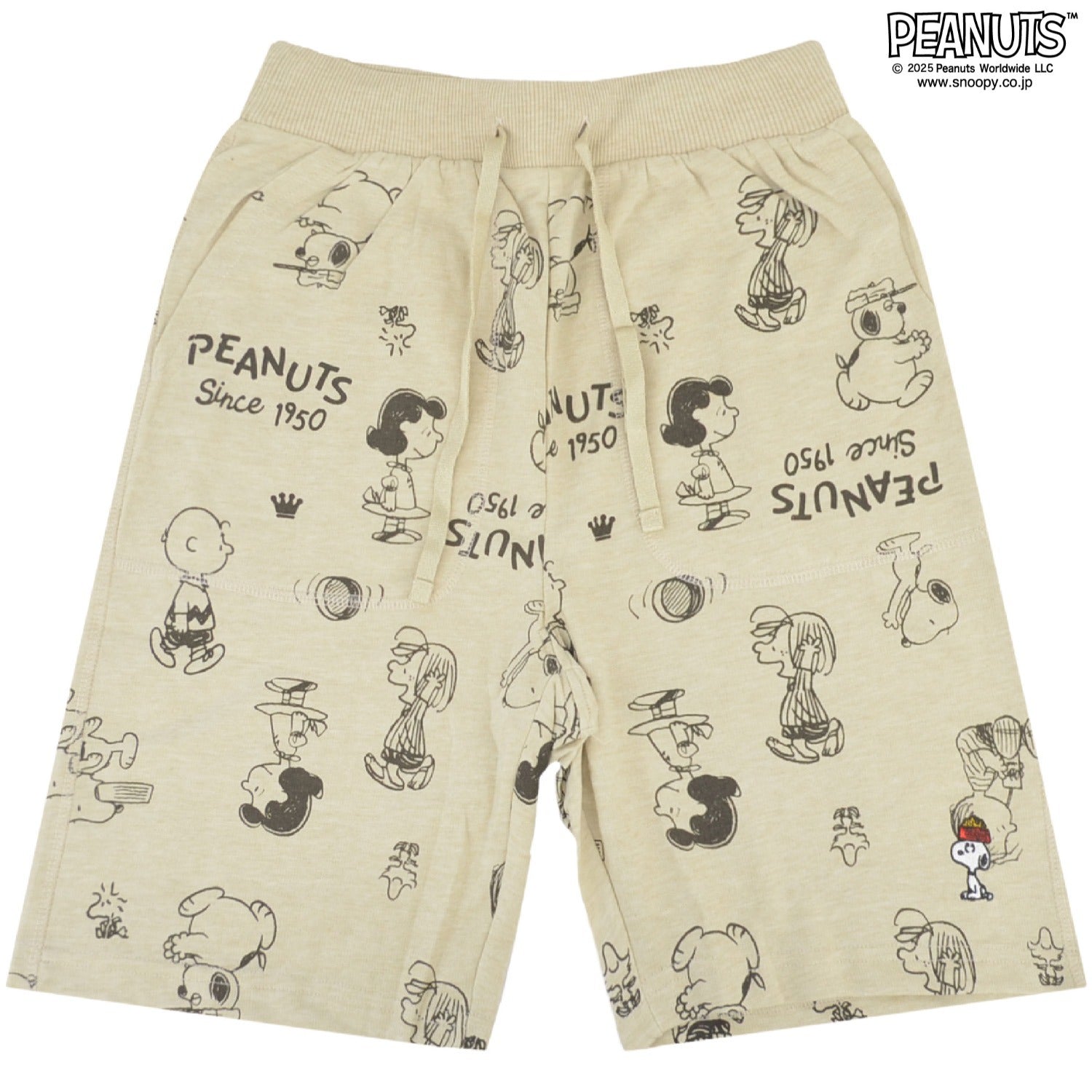 スヌーピー ハーフパンツ ボトムス ギャング柄 プリント 総柄 ミニ裏毛 SNOOPY PEANUTS s1452-29sp