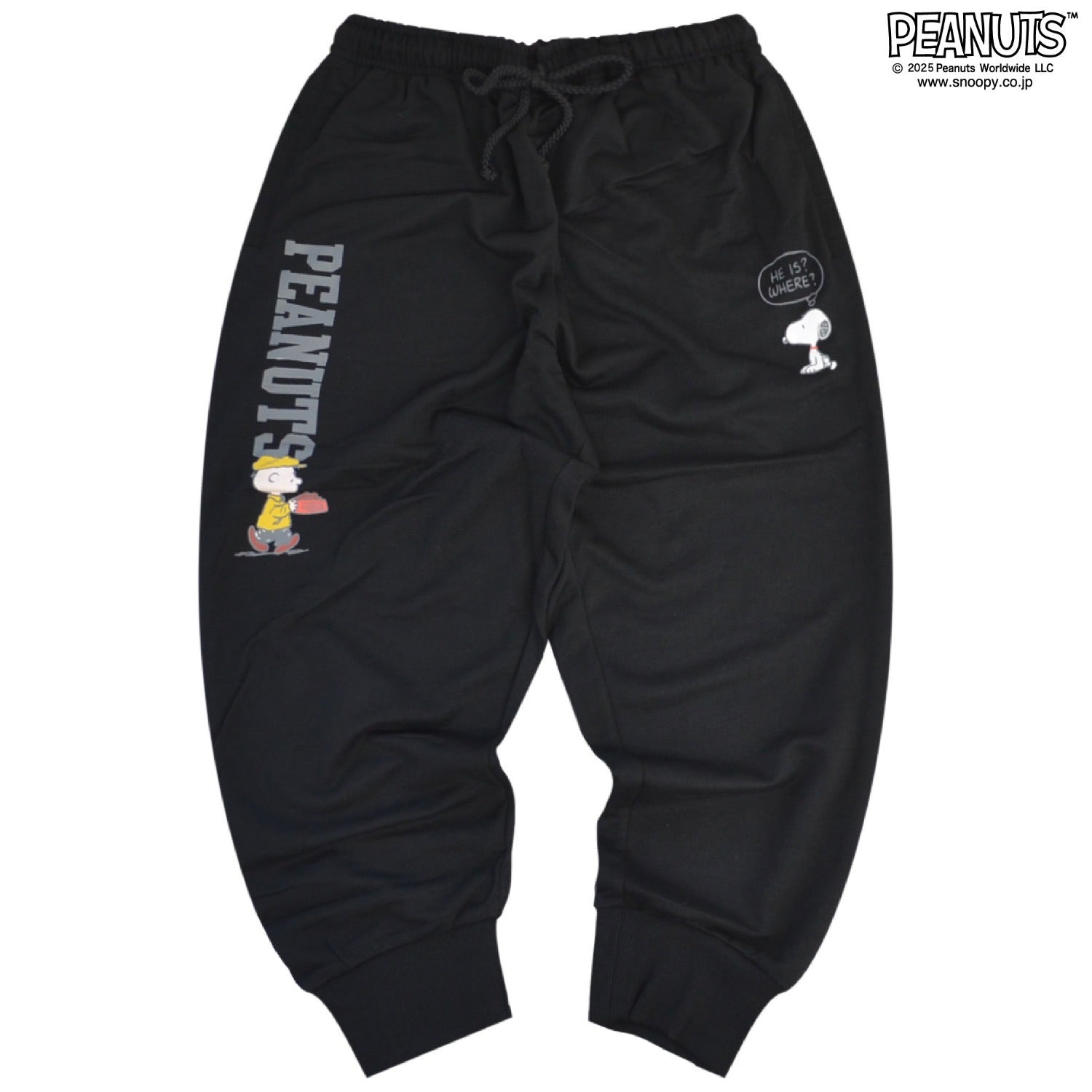 スヌーピー クロップドパンツ メンズ レディース スウェットパンツ ロゴ プリント SNOOPY PEANUTS s1452-31sp