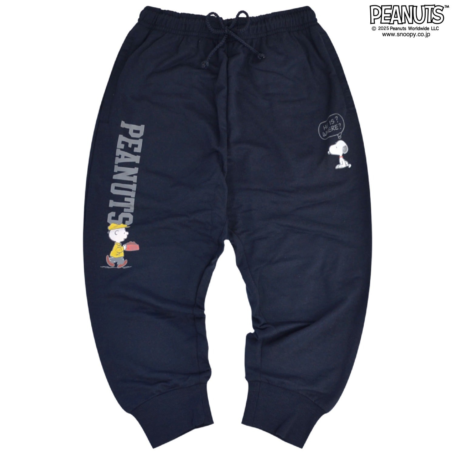 スヌーピー クロップドパンツ メンズ レディース スウェットパンツ ロゴ プリント SNOOPY PEANUTS s1452-31sp