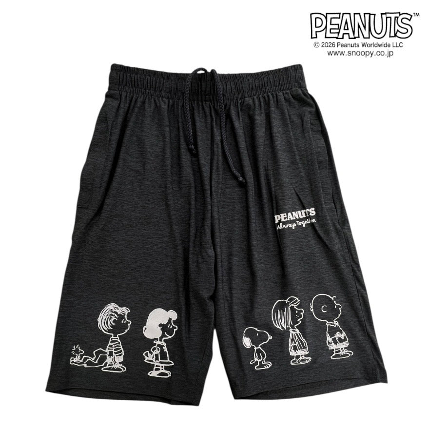 スヌーピー ハーフパンツ ギャング柄 カチオン ドライ 春 夏 SNOOPY PEANUTS s1462-155sp