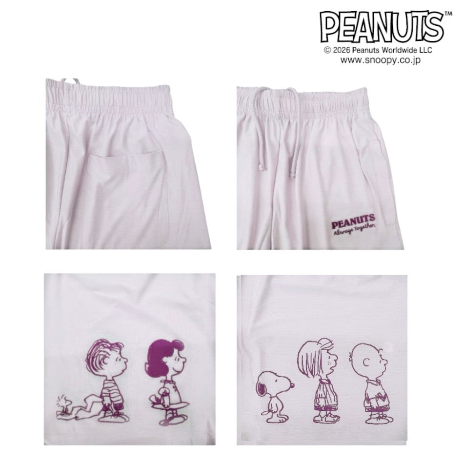 スヌーピー ハーフパンツ カチオン ドライ 春 夏 部屋着 スポーツ ジム SNOOPY PEANUTS s1462-155sp