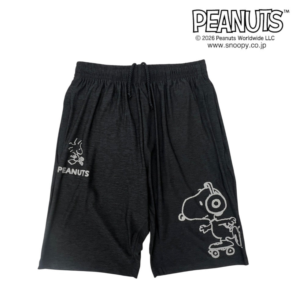 スヌーピー ハーフパンツ ローラースケート柄 カチオン ドライ 春 夏 SNOOPY PEANUTS s1462-157sp