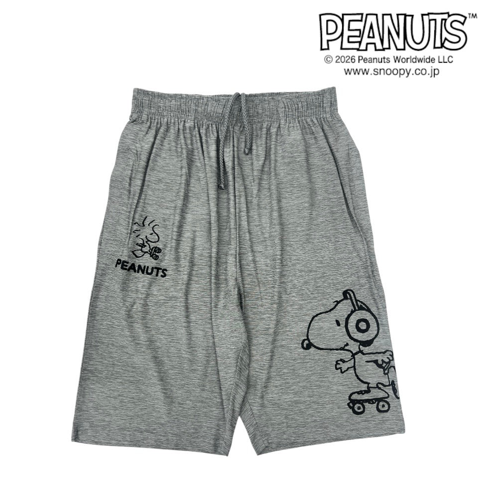 スヌーピー ハーフパンツ ローラースケート柄 カチオン ドライ 春 夏 SNOOPY PEANUTS s1462-157sp