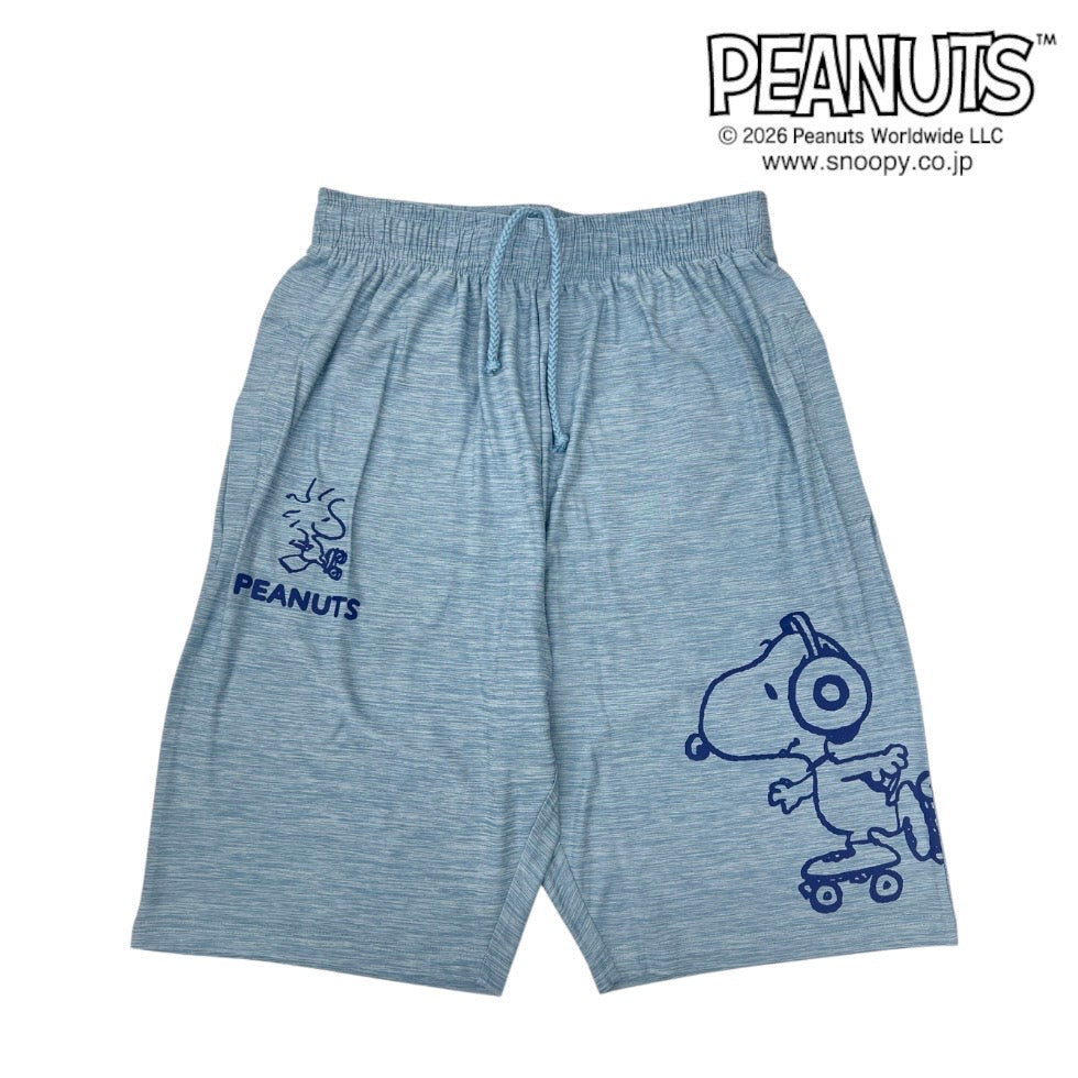 スヌーピー ハーフパンツ ローラースケート柄 カチオン ドライ 春 夏 SNOOPY PEANUTS s1462-157sp