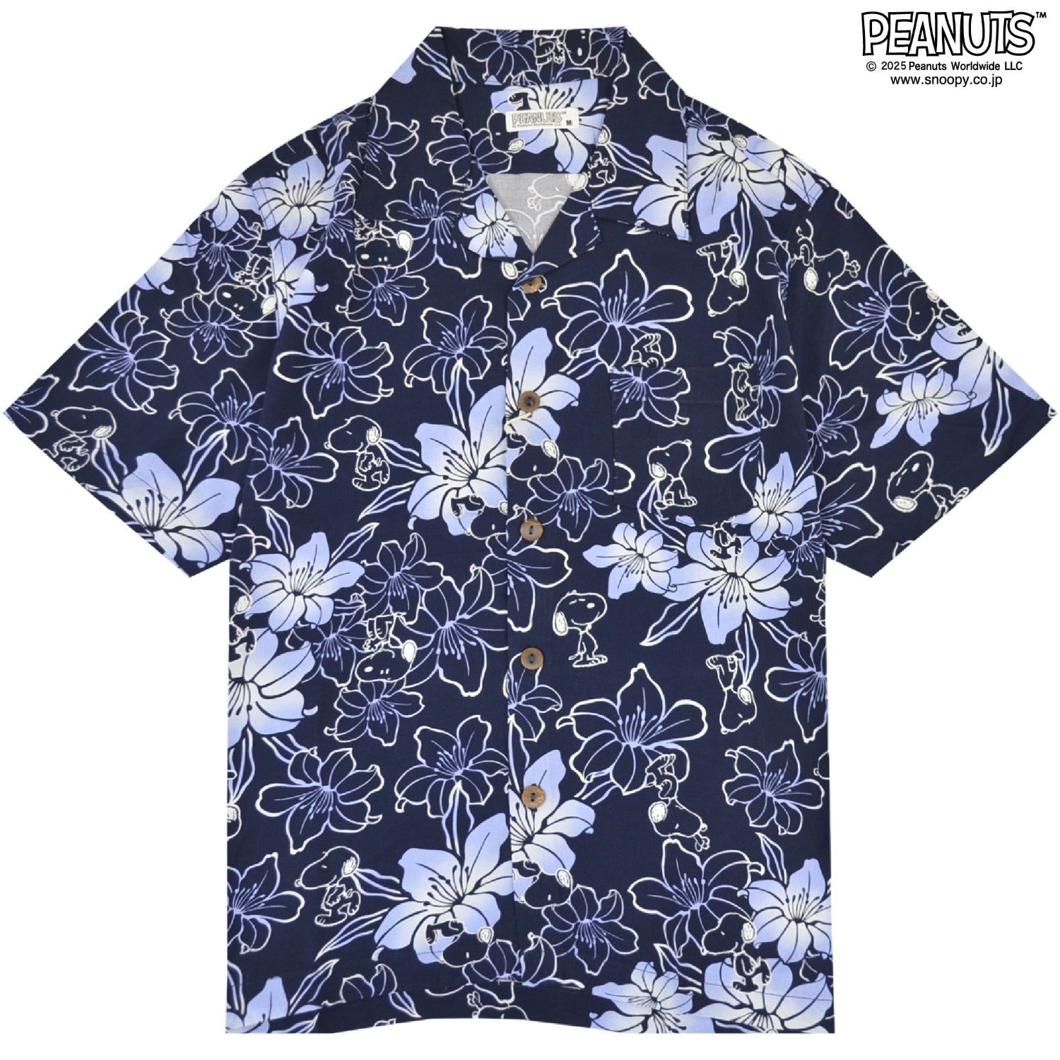 スヌーピー 和柄シャツ 開襟シャツ アロハシャツ 夏 トップス SNOOPY PEANUTS s1552-296sp