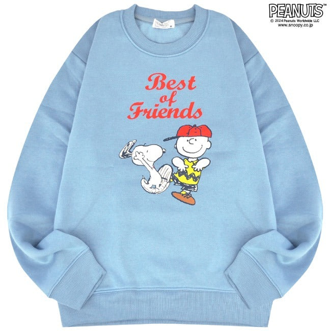 スヌーピー トレーナー パンツ セット スウェット チャーリーブラウン 刺繍 プリント 長袖 トップス ボトムス 裏起毛 SNOOPY PEANUTS s1644-53sp
