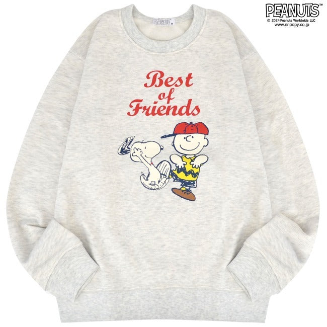 スヌーピー トレーナー パンツ セット スウェット チャーリーブラウン 刺繍 プリント 長袖 トップス ボトムス 裏起毛 SNOOPY PEANUTS s1644-53sp