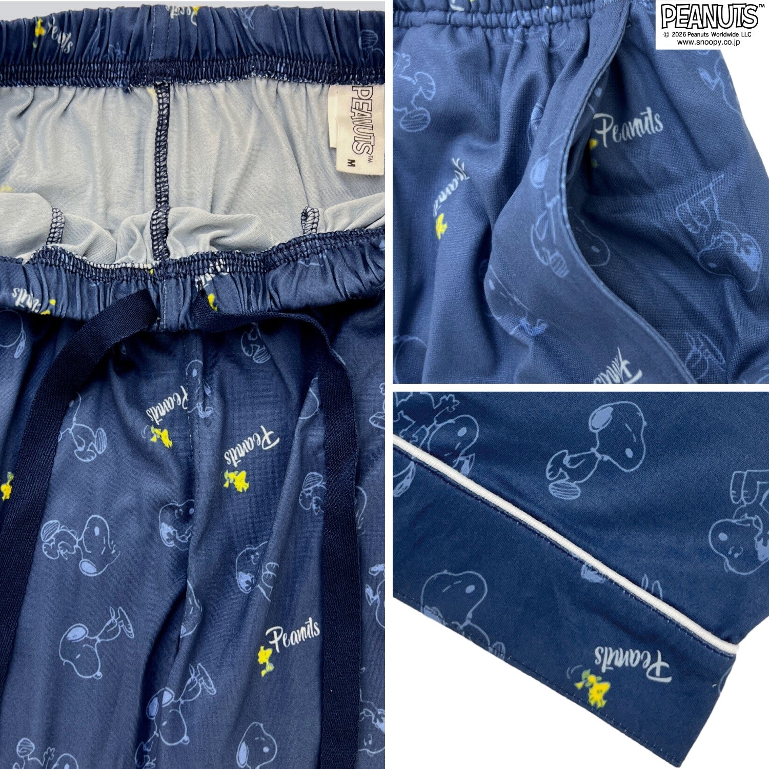 スヌーピー ルームウェア 天竺 パジャマ 上下セット 総柄 PEANUTS s1652-00