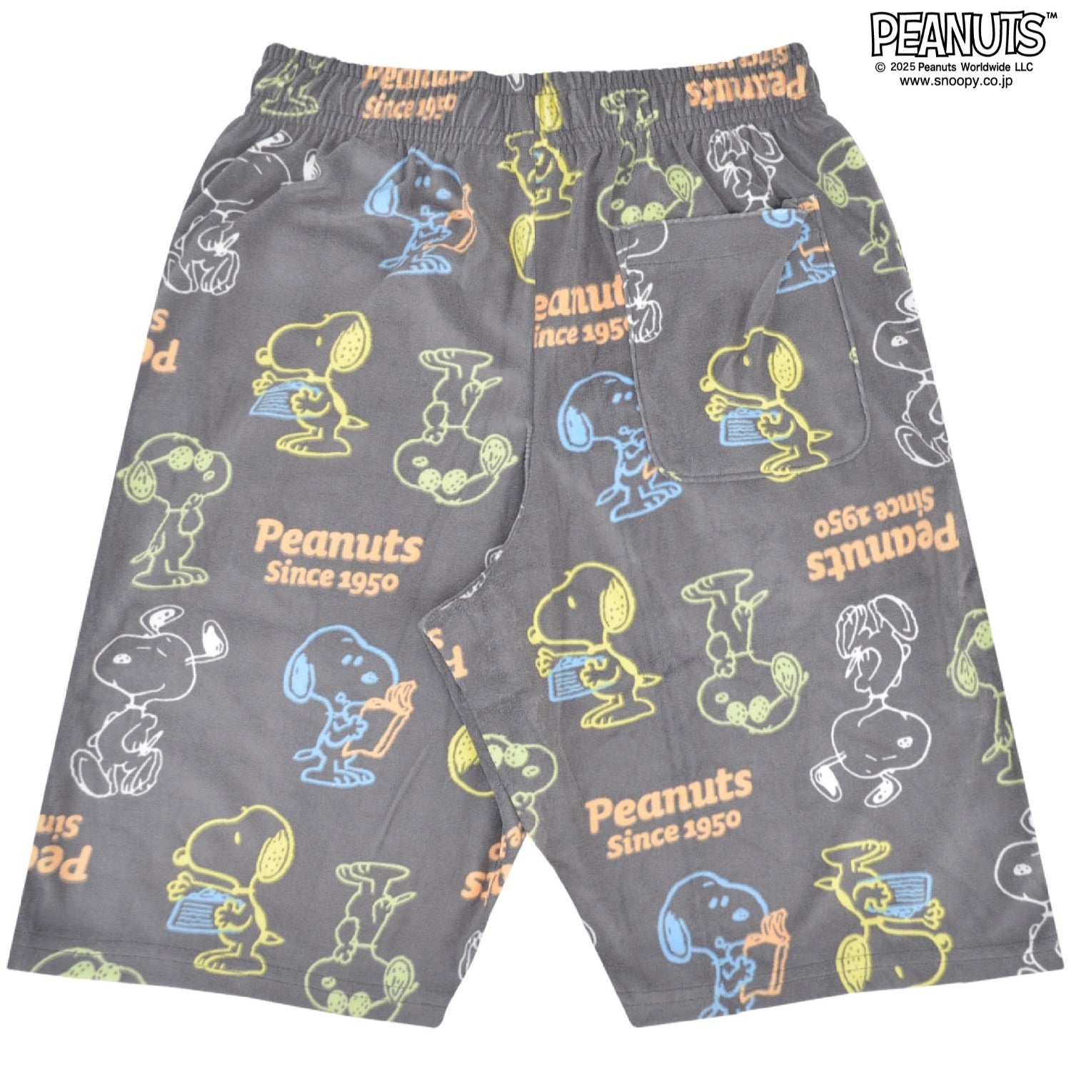 スヌーピー シャツ ハーフパンツ セットアップ 半袖 部屋着 パイル 総柄 SNOOPY PEANUTS s1652-284sp