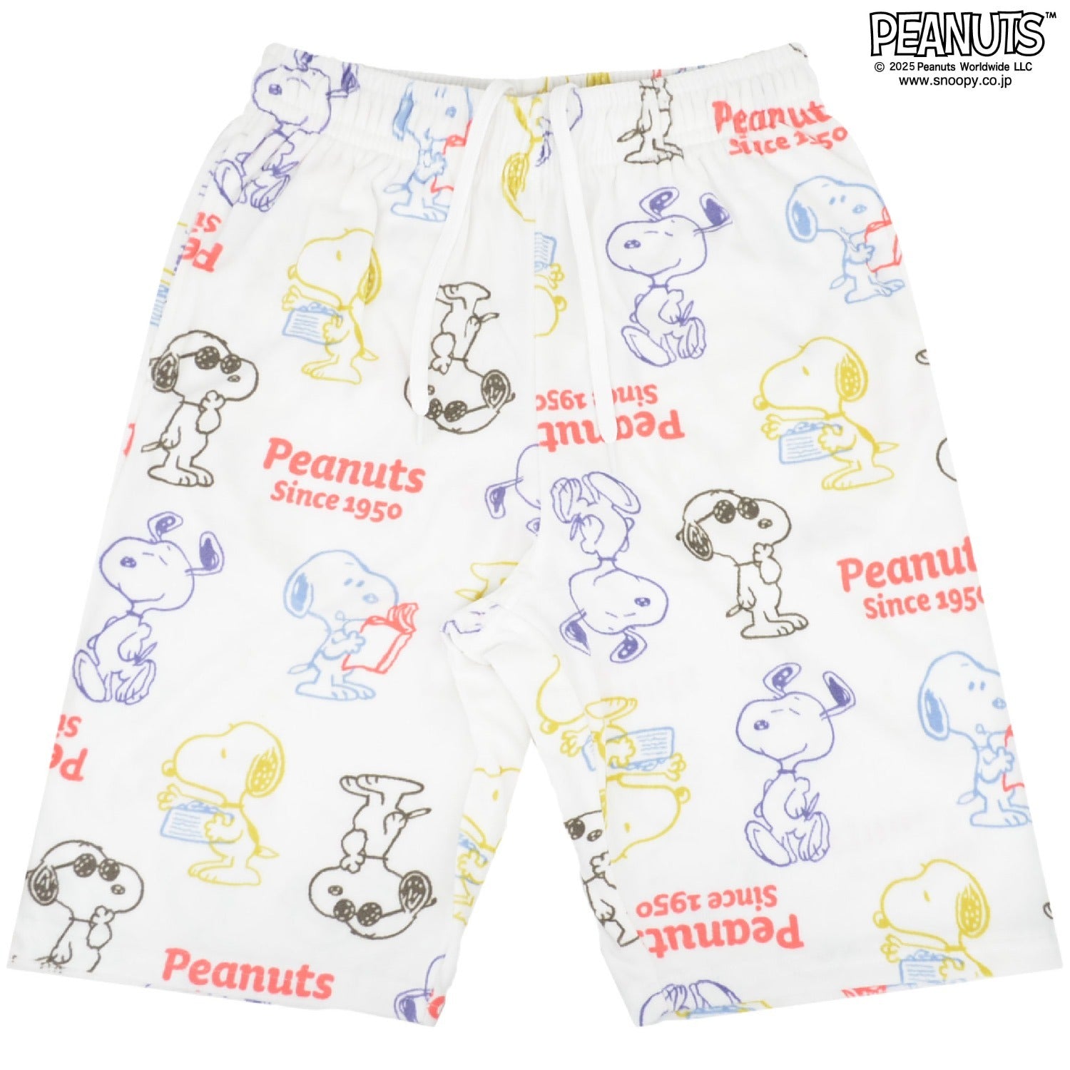 スヌーピー シャツ ハーフパンツ セットアップ 半袖 部屋着 パイル 総柄 SNOOPY PEANUTS s1652-284sp