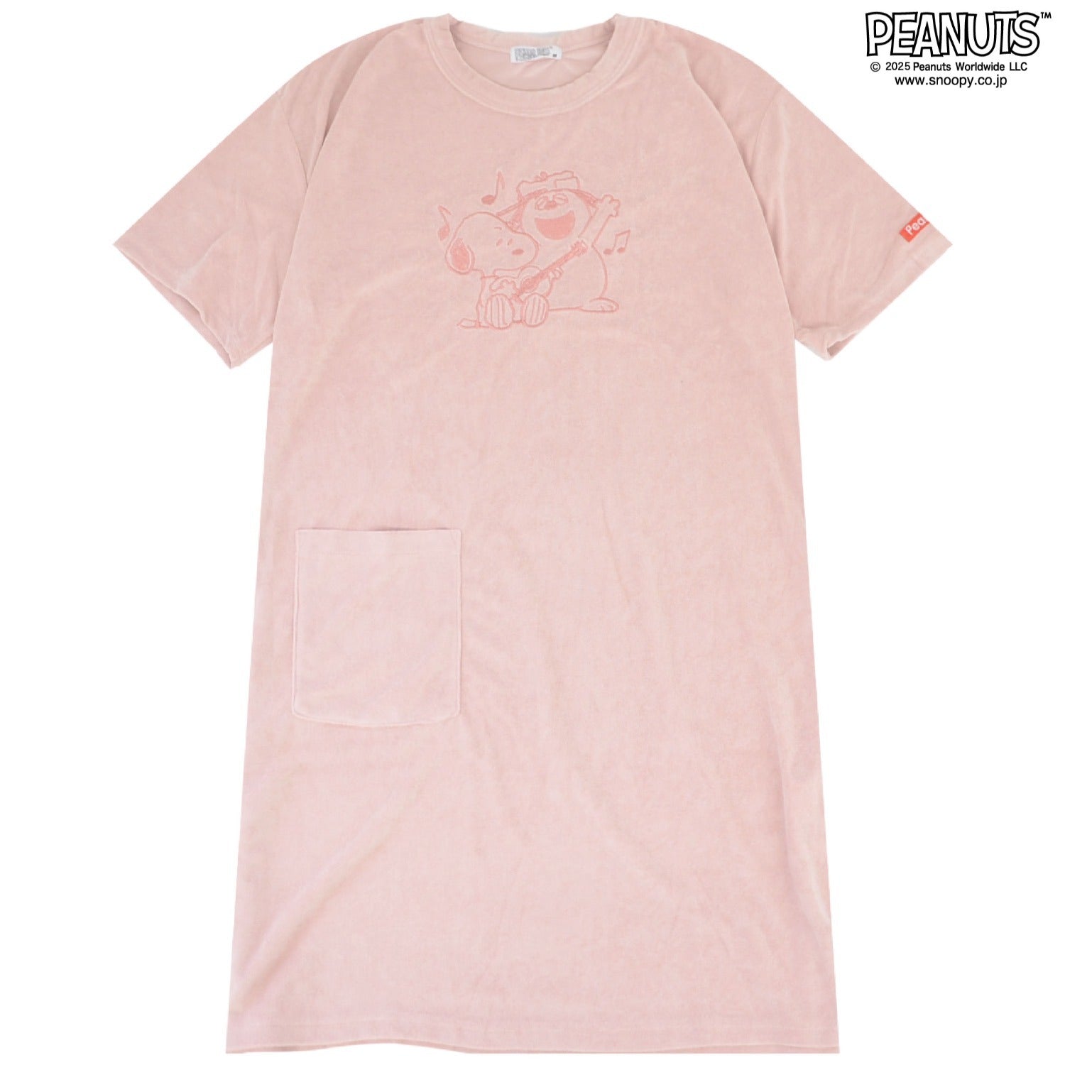 スヌーピー チャーリーブラウン オラフ スーパービッグ Tシャツ ワンピース 半袖 刺繍 SNOOPY PEANUTS s1752-282sp