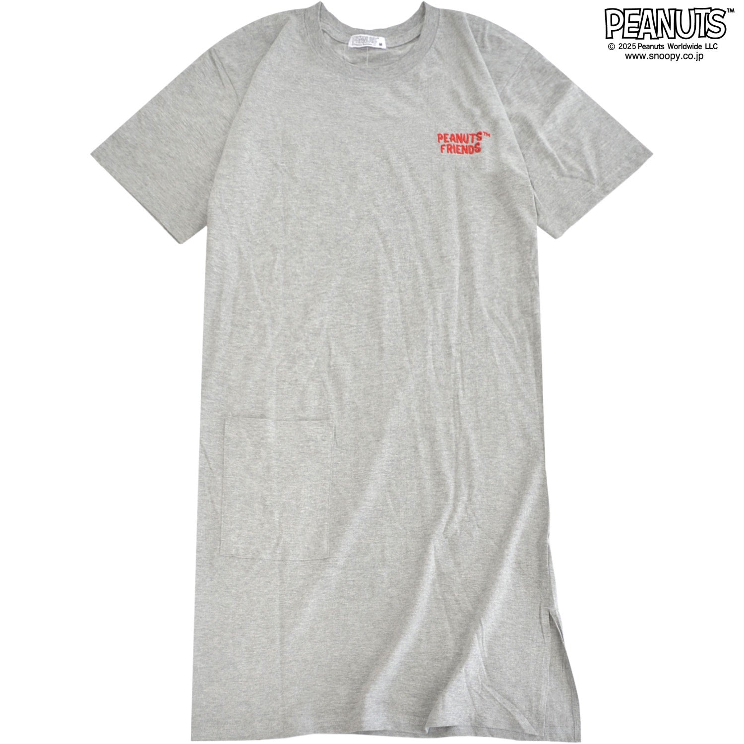 スヌーピー Tシャツ ワンピース 半袖 春夏 綿 天竺 チャーリーブラウン ライナス PEANUTS BIG s1752-426sp